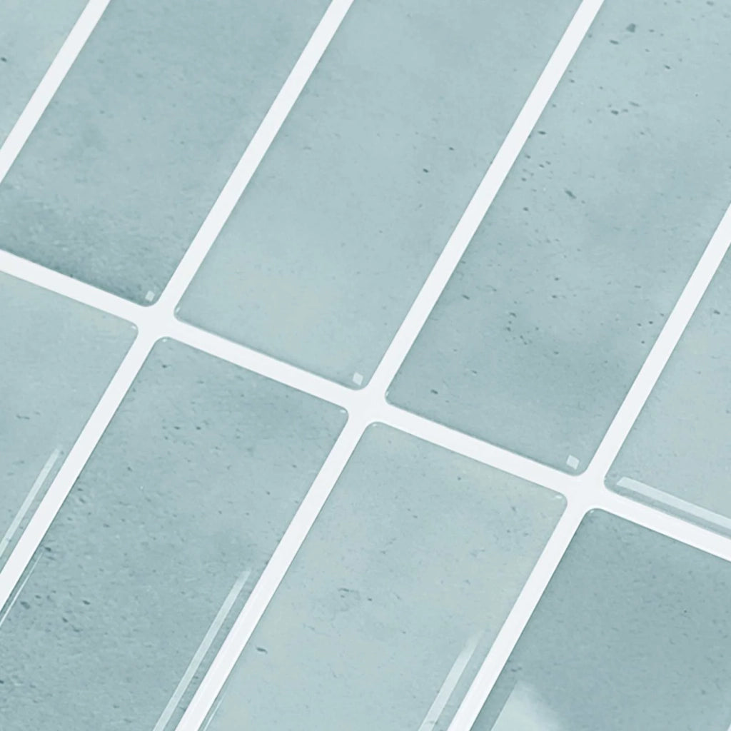 Piastrella Rettangolare 10 pcs Grigio Verde 29 x 23 x 0,08 cm