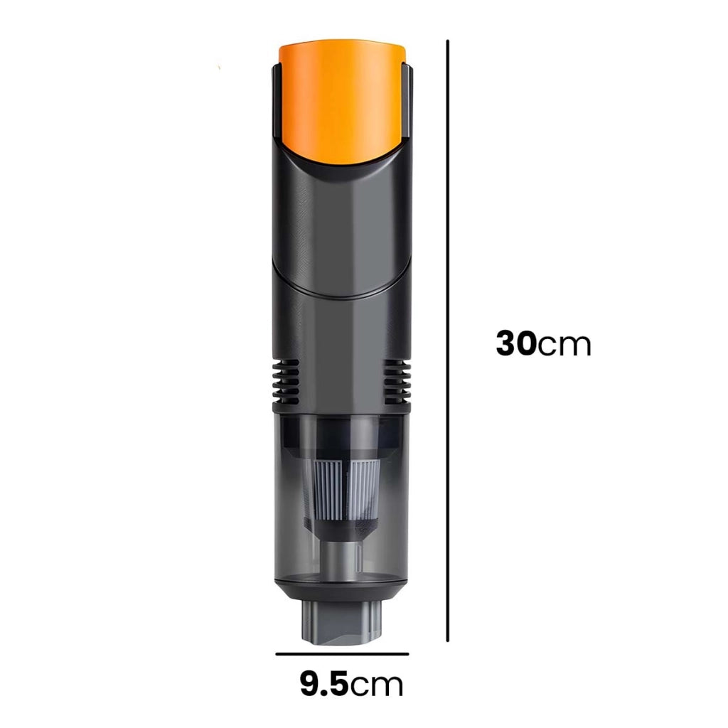 Aspirapolvere cilindrico ricaricabile 120W compatto ed ergonomico Nero Avizar