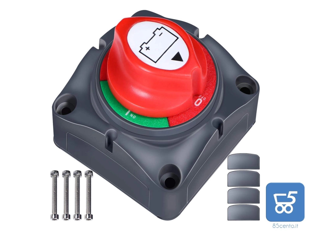 Batteria Master Switch 12 V/24 V Interruttore Isolatore Spegnimento Batteria Auto