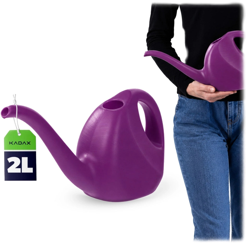 Annaffiatoio KADAX da 2 litri per giardino e casa, ideale per innaffiare fiori e piante. Piccolo, in plastica.