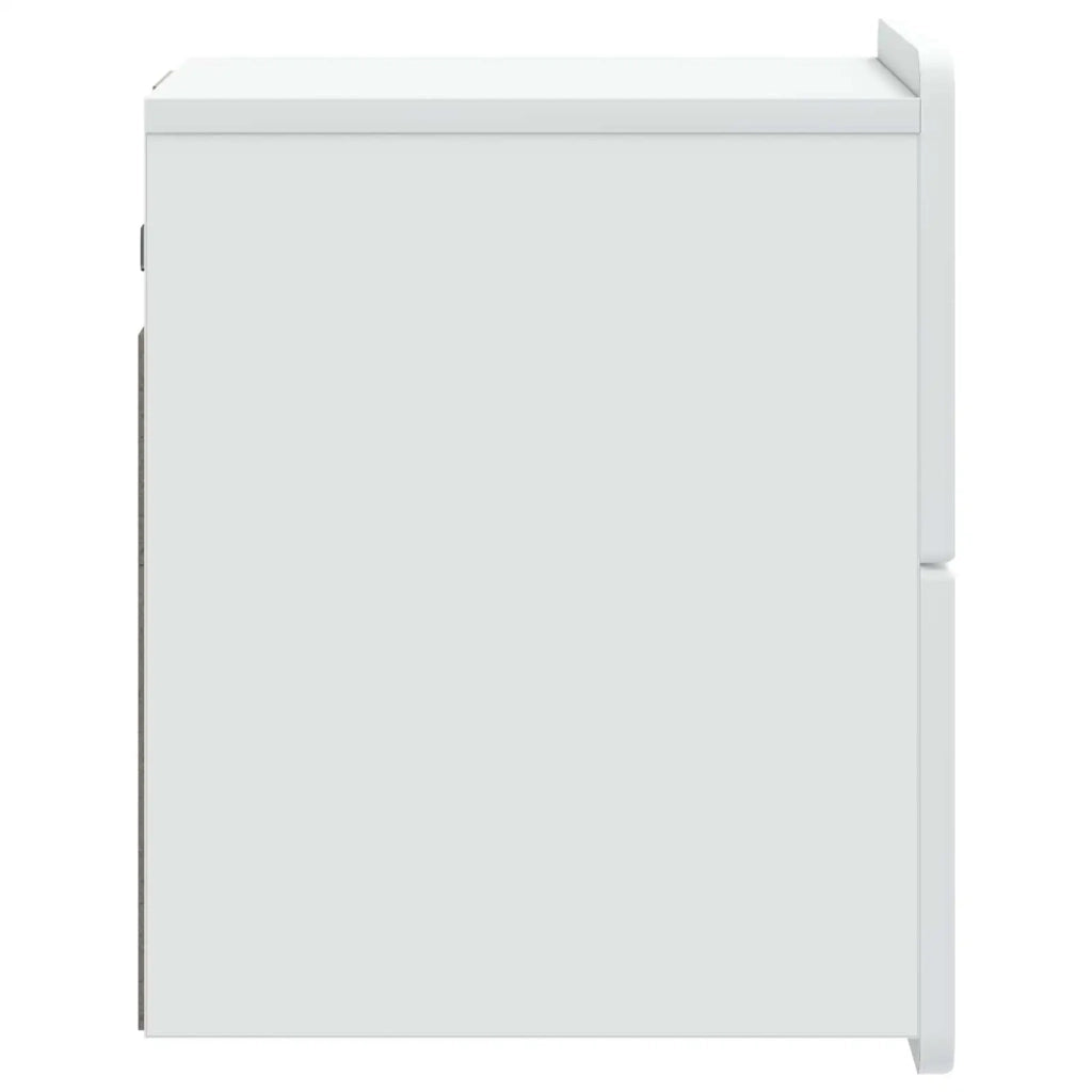 Set di 2 Comodini | Armadio da Notte | Mobiletto da notte a muro Bianco 33 x 34,5 x 43 cm