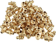 Set di 50 pezzi di chiavi a stella per auto a 90 gradi in ottone M6 x 1,0 - Duraturo e comodo da utilizzare