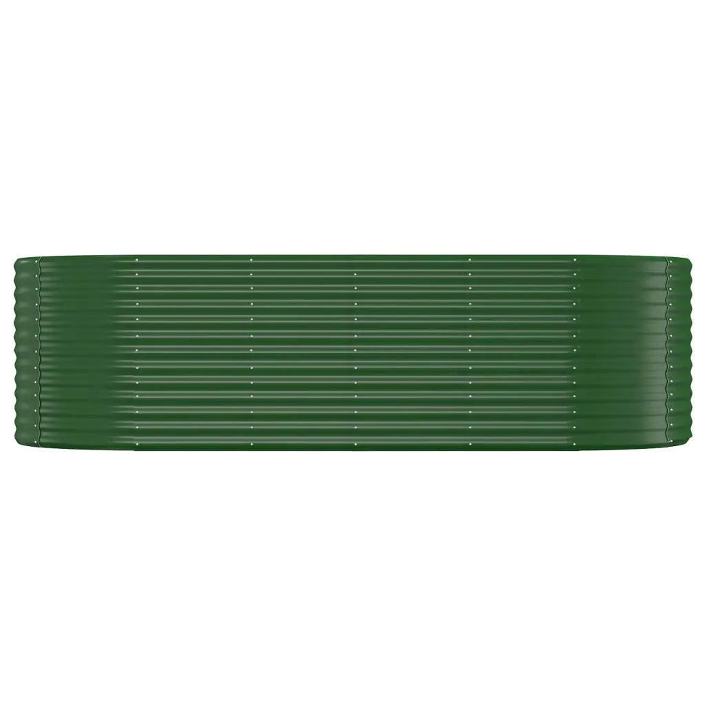 Letto Giardino Acciaio Verniciato a Polvere 249x100x68 cm Verde