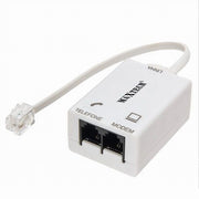 Trade Shop - Filtro Adsl Splitter Telefonico Plug Rj11 Ingressi Femmina Sdoppiatore Maxtech Sp-ad01 -