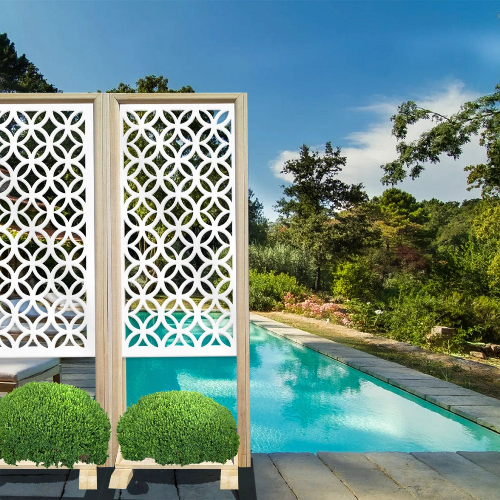 ECLECTIC - Separè - Paravento modulabile - 70x190cm - in Legno e PVC Colore: bianco