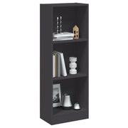 Libreria a 3 Ripiani Grigia 40x24x108 cm in Truciolato cod mxl 63924