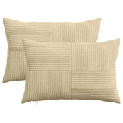 Federa 2 pcs ALMELO Grigio Verde 40 x 60 cm corduroy 914395