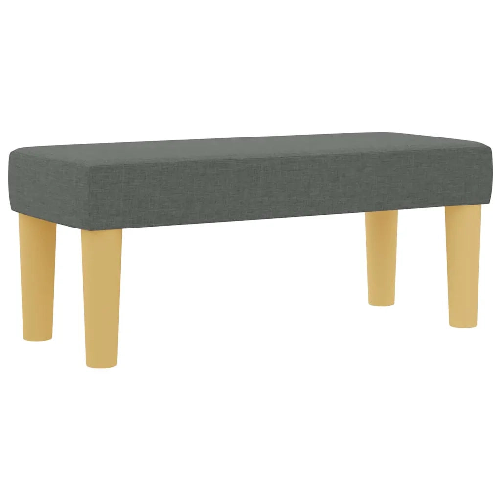 Letto a molle con materasso Grigio scuro 80 x 200 cm Tessuto