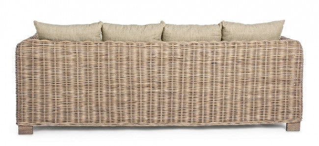 Divano 3 Posti 210x90x83h cm con Cuscini Fortaleza