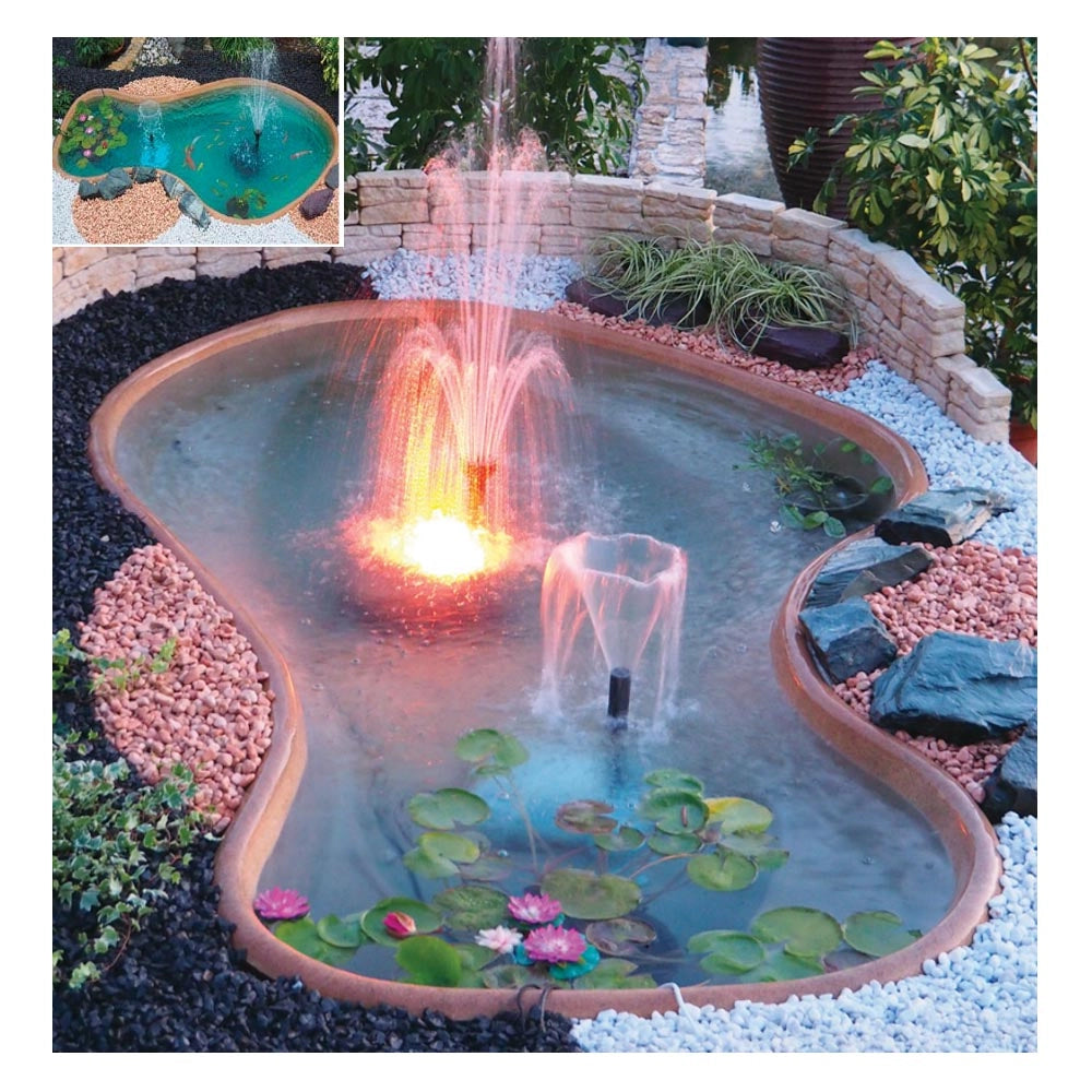 Laghetto da giardino laguna capacità litri 1800 perle d'acqua