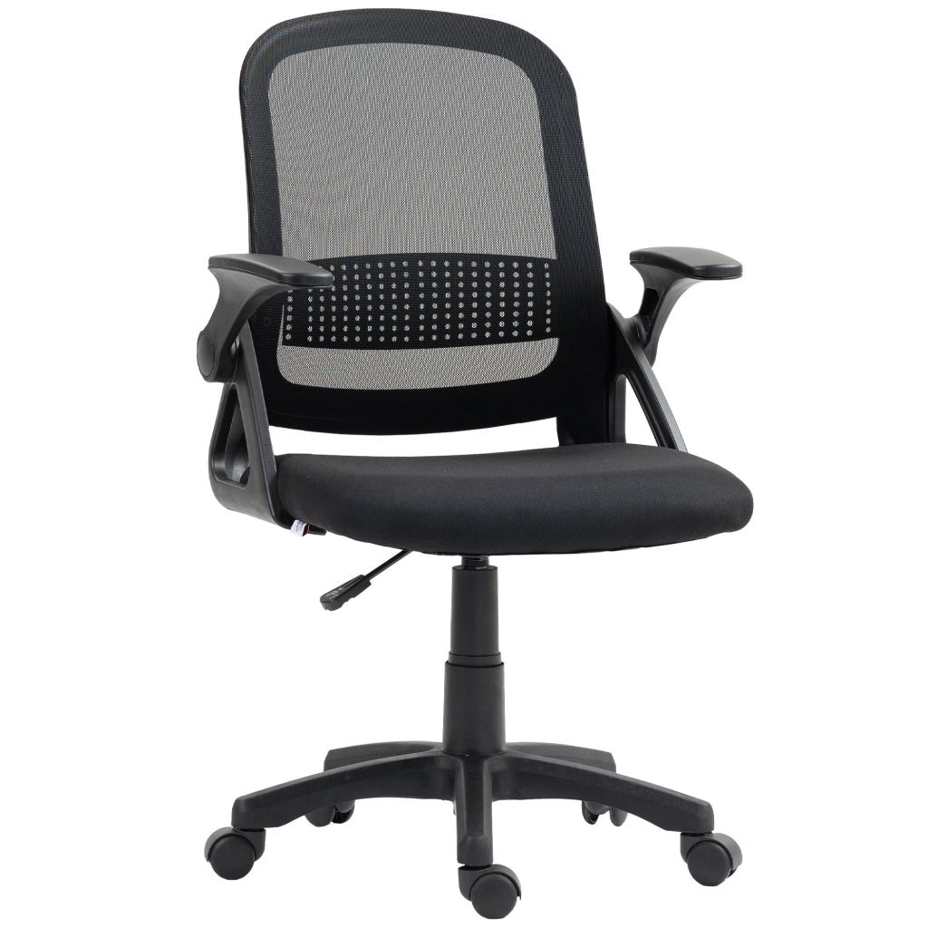 Sedia da Ufficio Ergonomica ¨C zephmum ¨C Mesh Nero con Braccioli e Schienale Regolabile