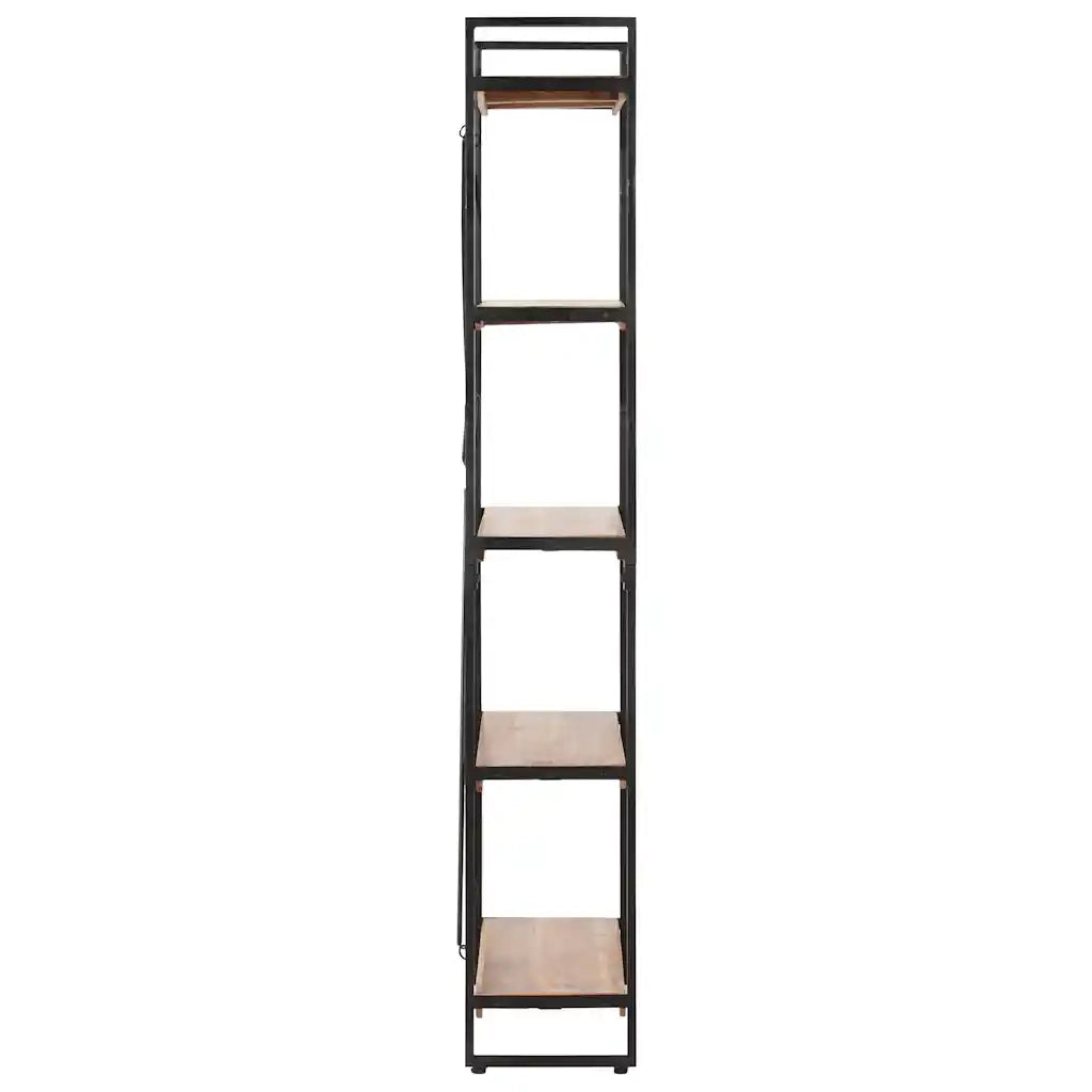 Libreria a 5 Ripiani 140x30x180 cm in Legno Massello di Acacia cod mxl 23348