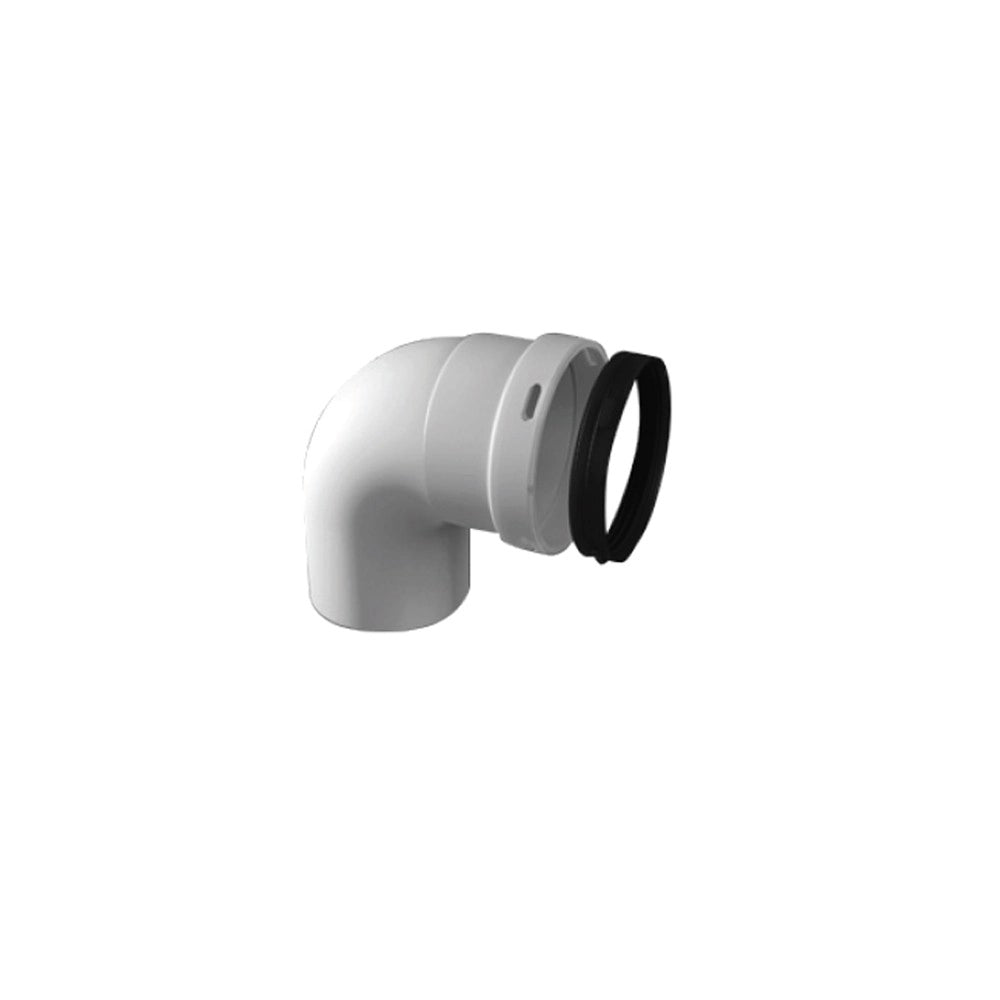 Curva 90 gradi in pp maschio-femmina di d80 mm