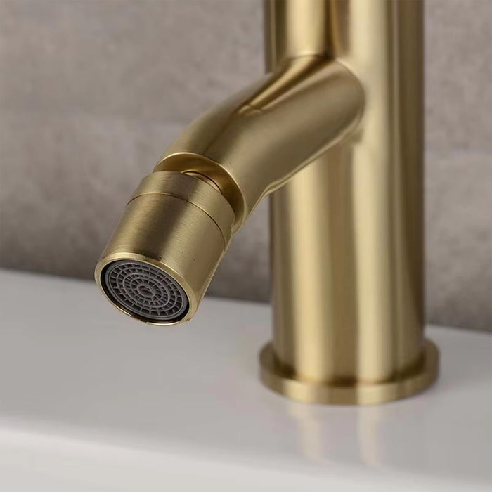 Rubinetto Da Bidet Rea Lungo Gold Brush