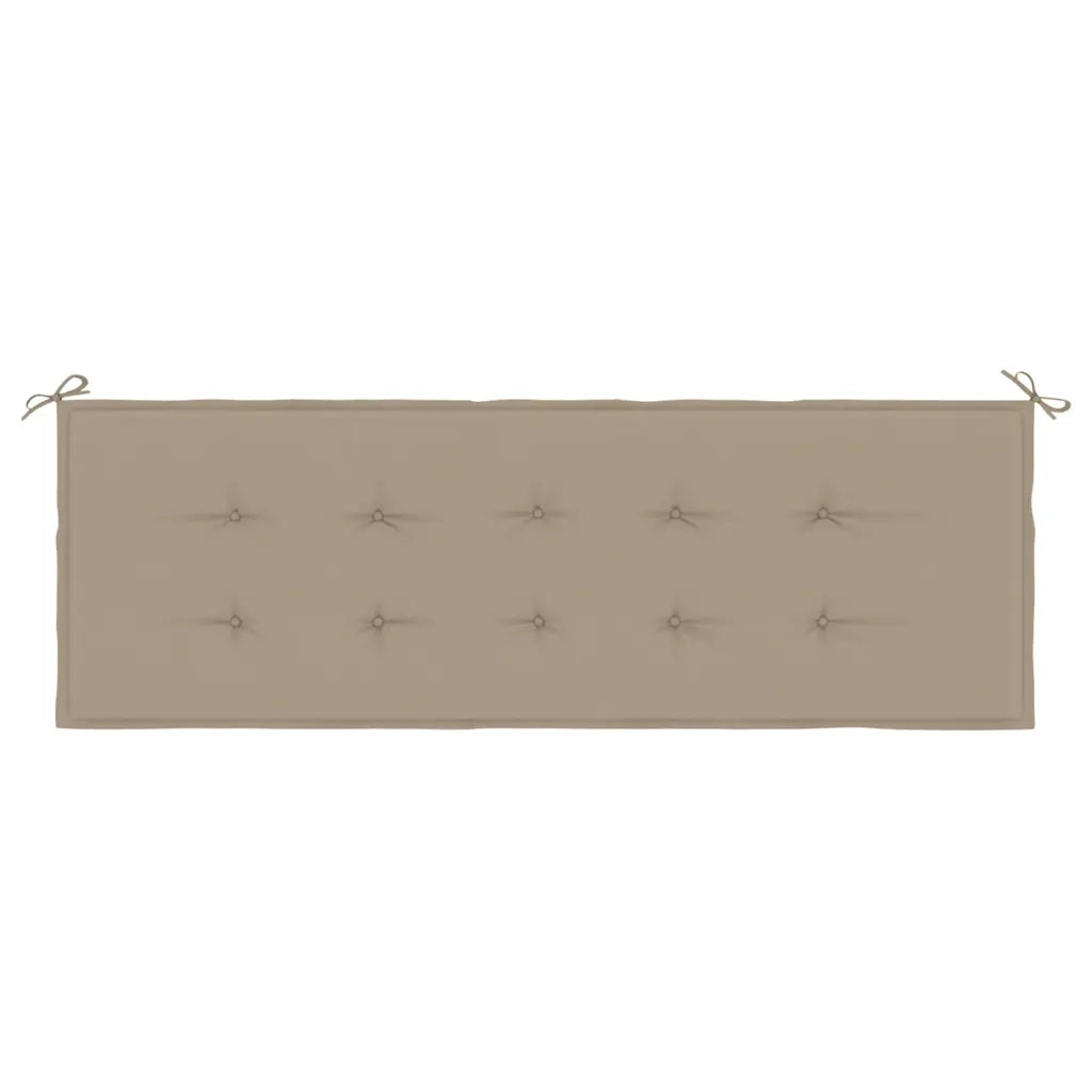 Cuscino per Panca Tortora 150x50x4 cm in Tessuto Oxford