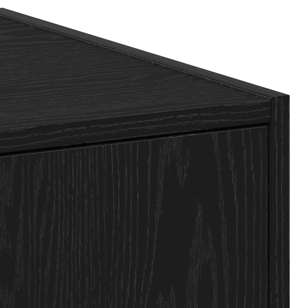 armadio da farmacia rovere nero 40x41x174,5 cm legno ingegnerizzato