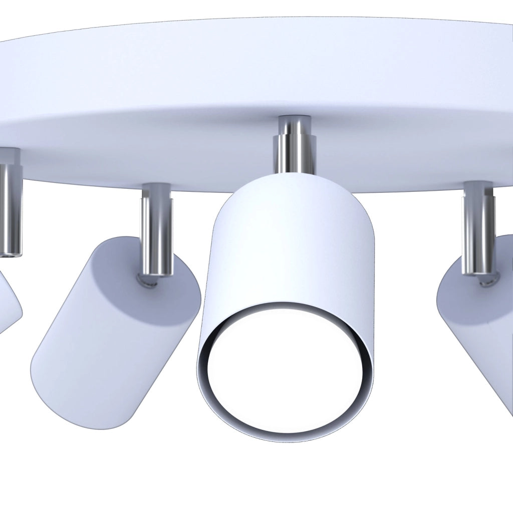 Plafoniera spot 5xGU10 blu metallo Fun Luminex