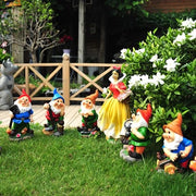 Decorazione per Giardino - Accessori di Carattere Artigianale per Terrazza e Balcone - Ornamenti di Legno per Giardino Set (A)