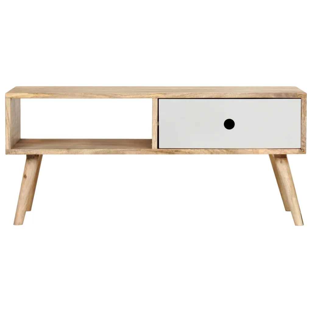 Tavolino da CaffÃ¨ 90x50x40 cm in Legno Massello di Mango cod mxl 26646
