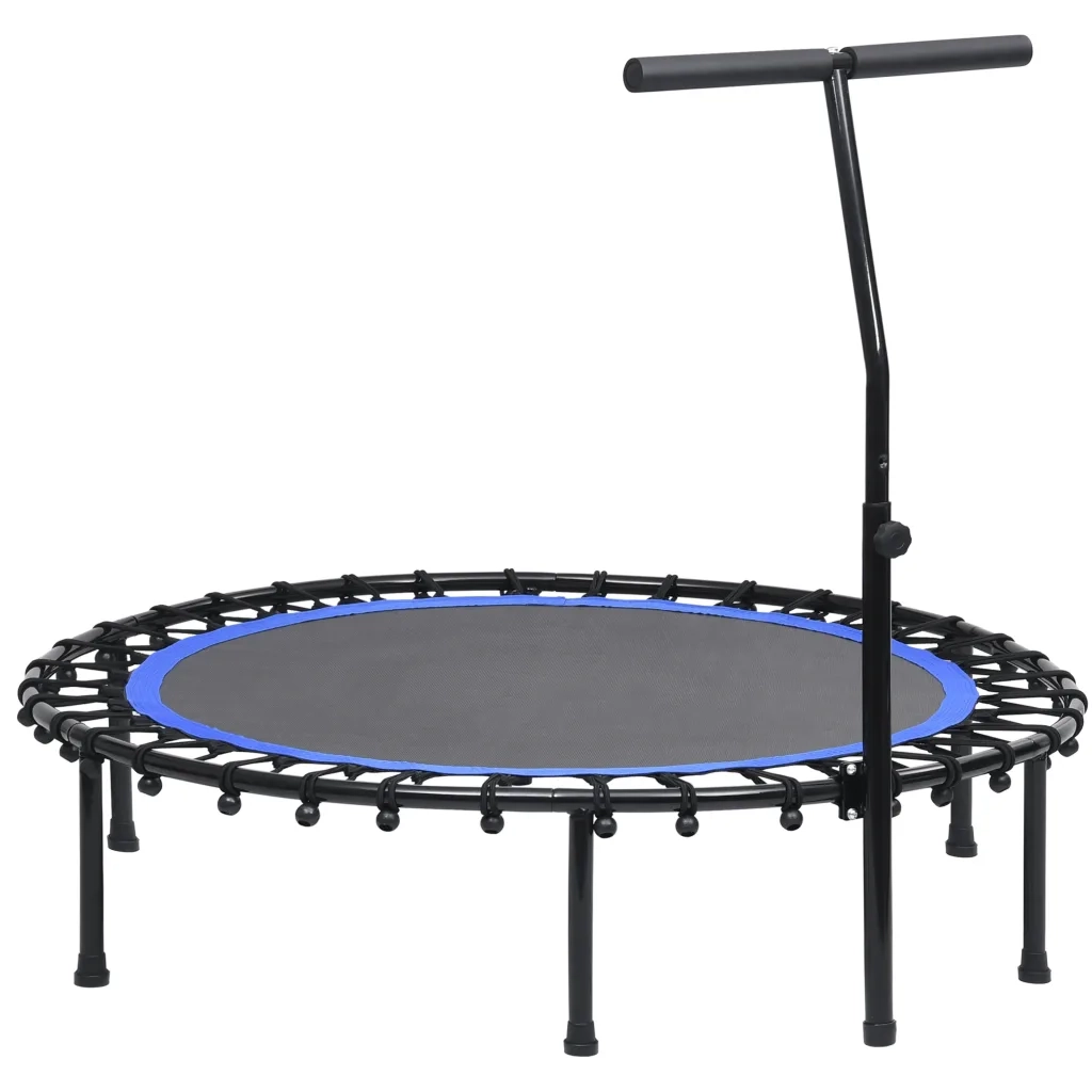 Trampolino da Fitness con Manico e Tappetino di Sicurezza 122cm 92489