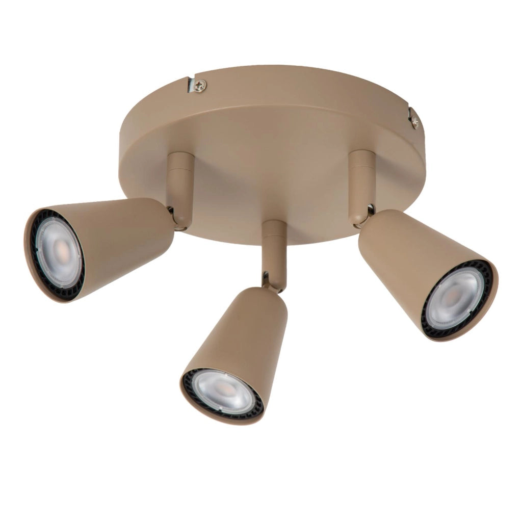 Faretto da soffitto TIANA 3xGU10 beige metallo Lucide