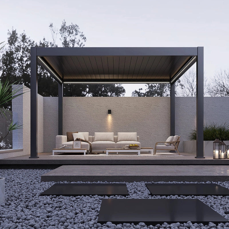 Kit LED pergola bioclimatica autoportante 4x4M
