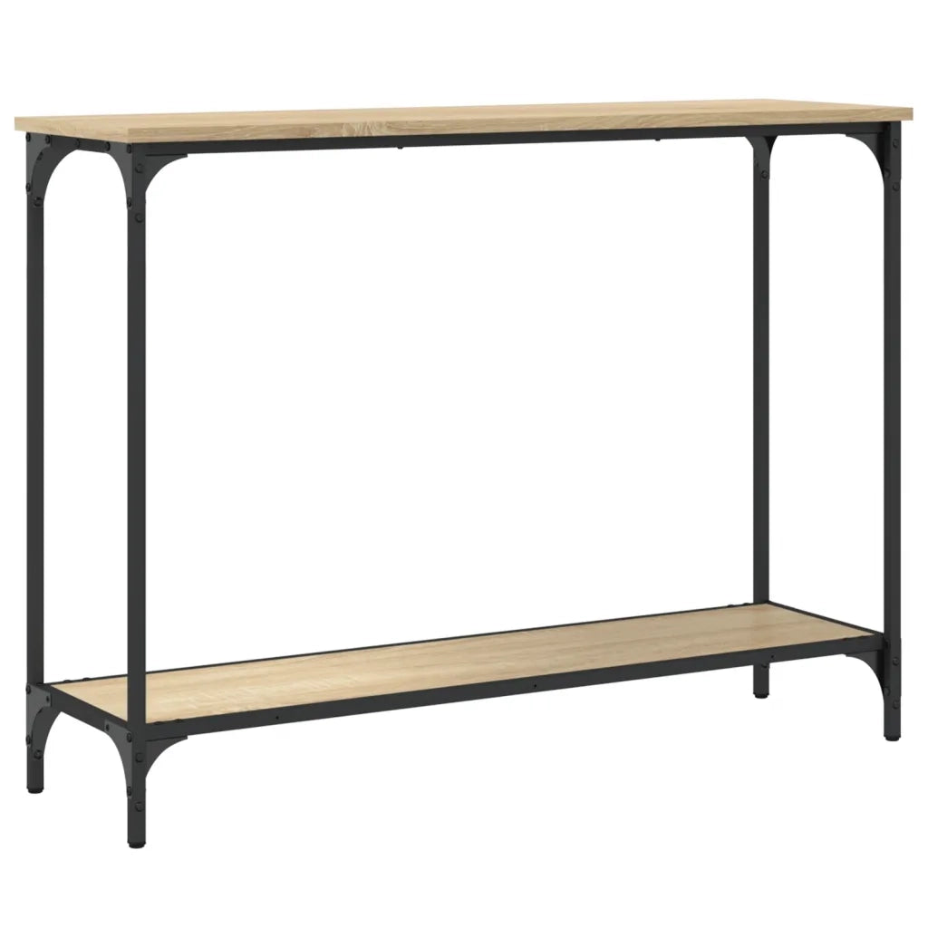 Tavolino Consolle-Tavolino da soggiorno-Tavolo Rovere Sonoma 101x30,5x75cm Legno Multistrato