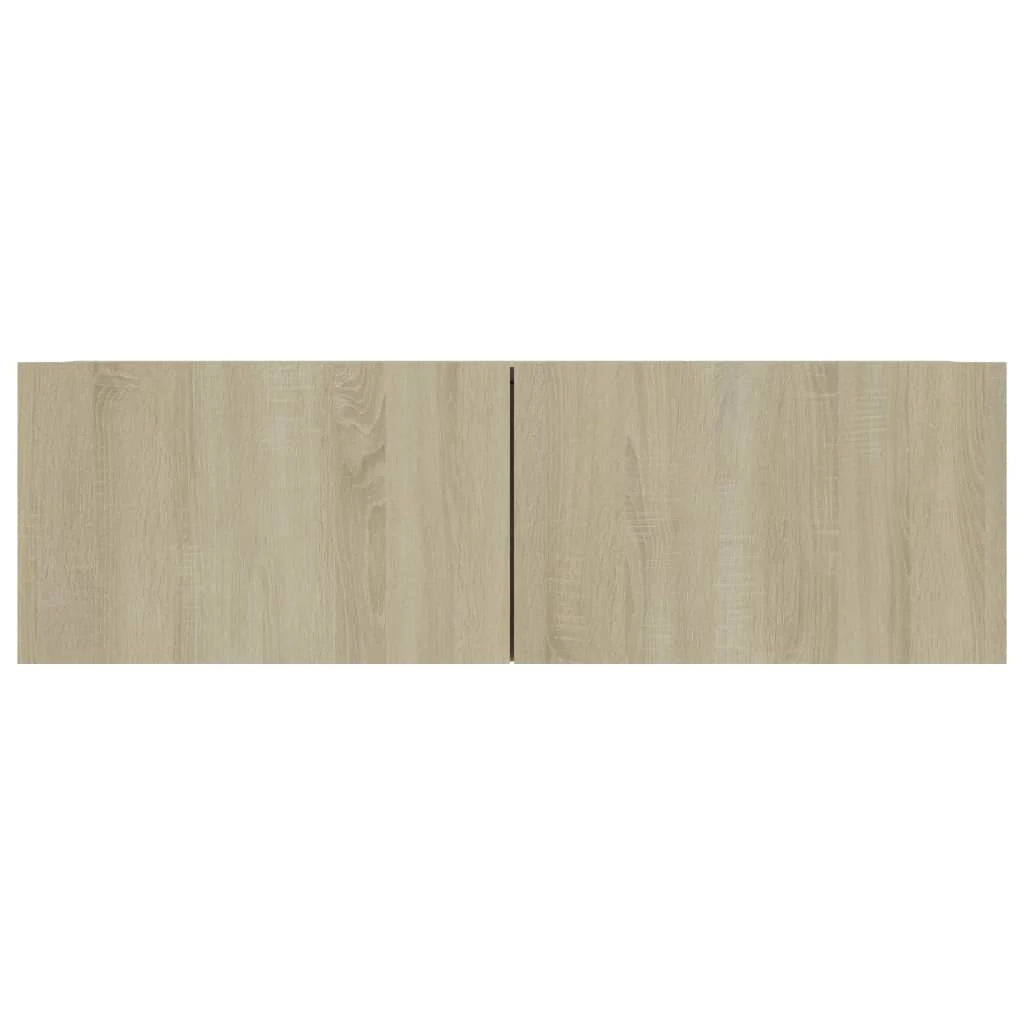 Mobile TV multimediale scaffale TV credenza mobile TV sala da pranzo soggiorno camera da letto 4 pezzi rovere Sonoma 100 x 30 x 30 cm legno ingegnerizzato marrone 02_0028750