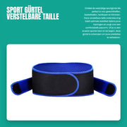 Cinturone sportivo adattabile - Braccio di sostegno - Sostegno alla schiena - Supporto - Sollevamento del peso - Fitness - Corsa