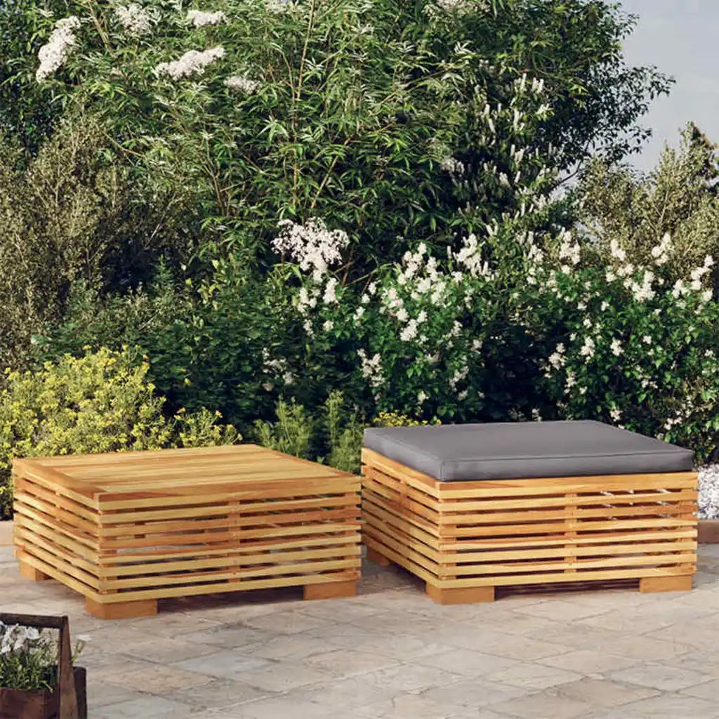 Salotto da Giardino-Set Divani da Giardino 2 pz in Legno Massello di Teak 149323