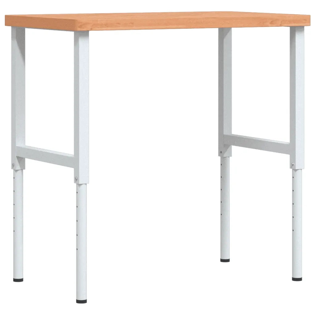Banco Lavoro 100x60x(73-99,5) cm Legno di Faggio Rettangolare