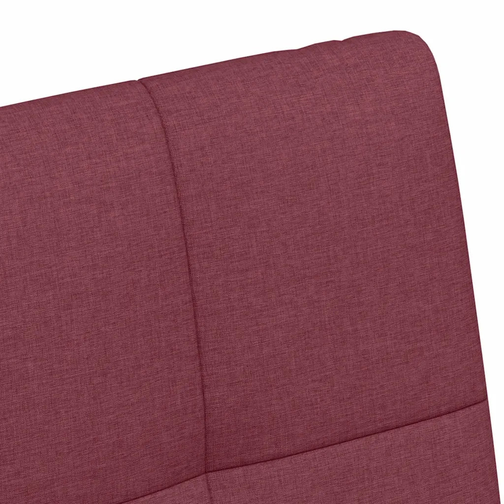 Sedie da Pranzo con Ruote 2 pcs Rosso vino 58 x 65 x 94 cm 42017832
