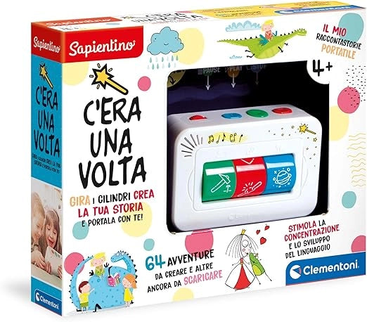 EIC Sapientino - C`era Una Volta, Gioco Educativo Bambini , Storyteller con Rulli per Creare e Ascoltare 64 Storie con P