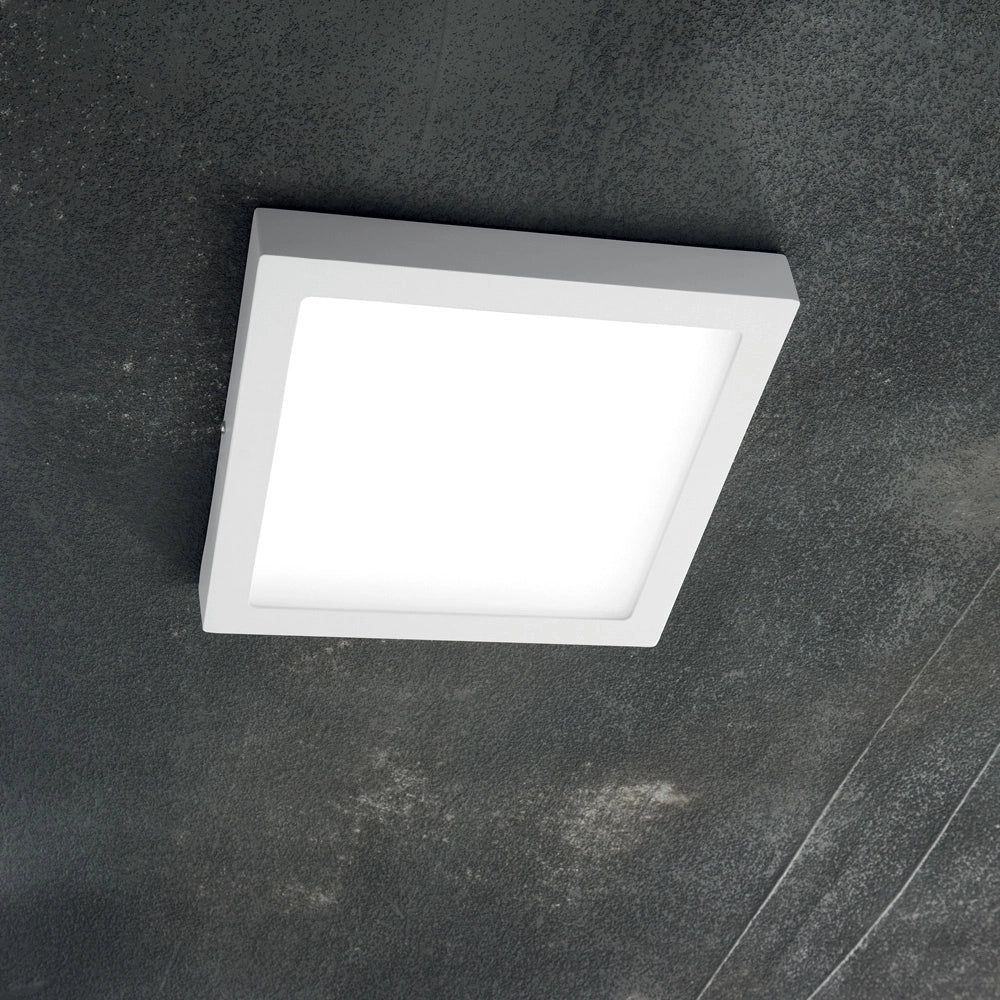 Applique Moderna Square Universal Alluminio-Plastiche Bianco Led 25W 3000K D30