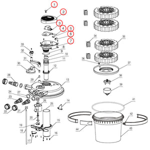 Unità elettrica di ricambio per collegamento filtri a pressione laghetti CPF-5000 e CPF-10000
