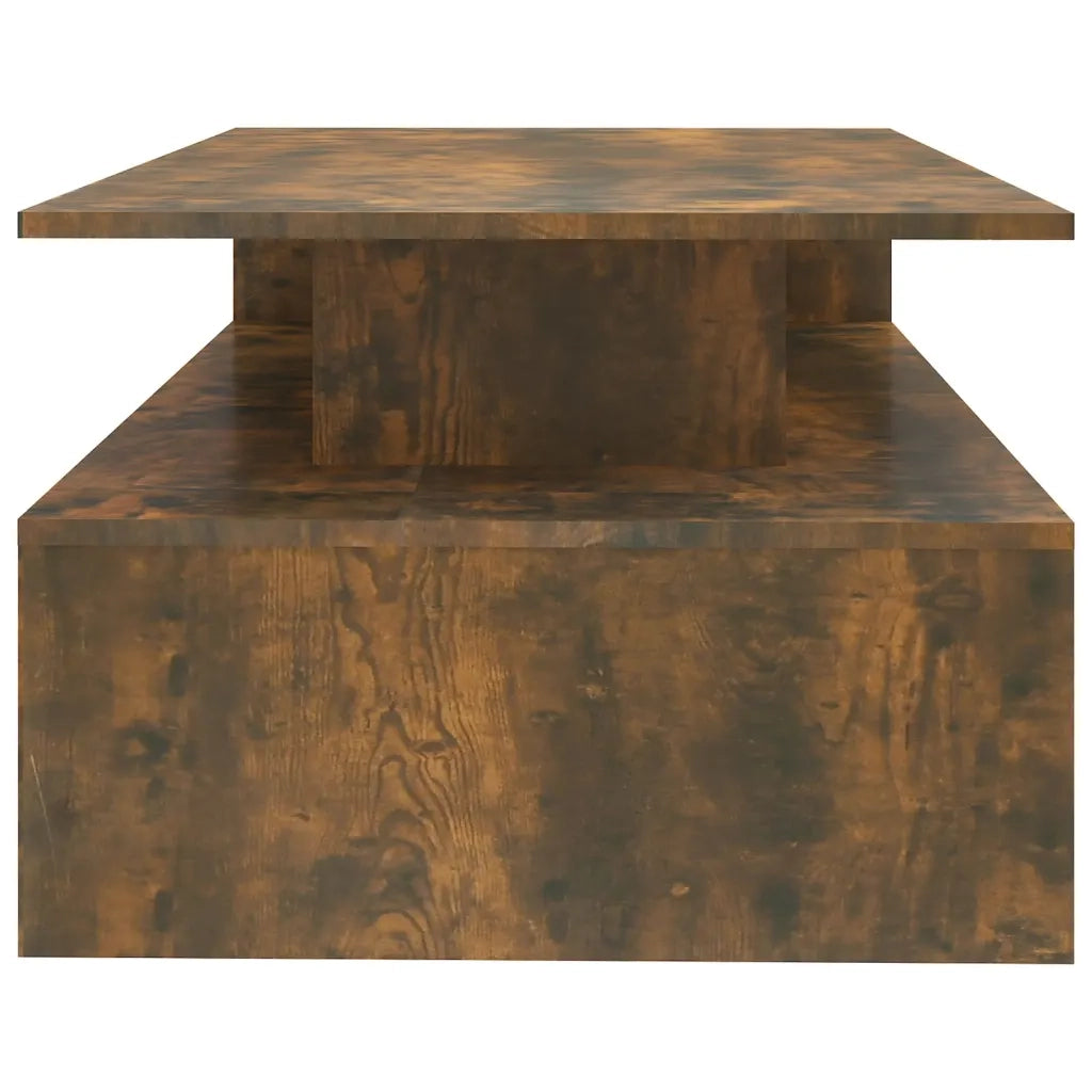 Tavolino da Salotto Rovere Fumo 90x60x42,5 cm Legno Multistrato 815855