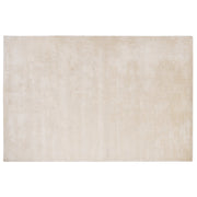 Tappeto in viscosa beige chiaro 160 x 230 cm a pelo corto capitonné moderno