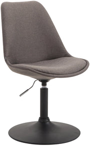 Sedia da pranzo MAVERICK in tessuto grigio scuro,nero