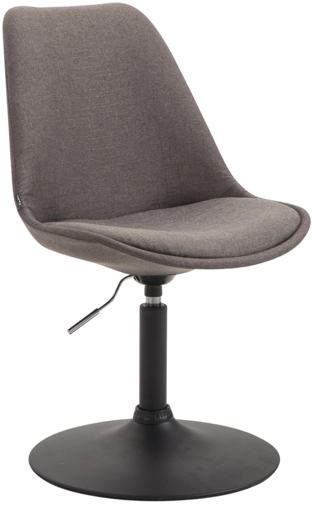 Sedia da pranzo MAVERICK in tessuto grigio scuro,nero