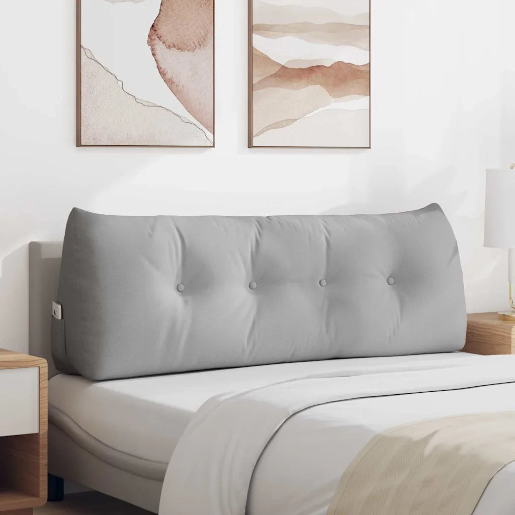 Cuscino per Schiena Grigio Nuvola 140 x 24 x 50 cm Tessuto