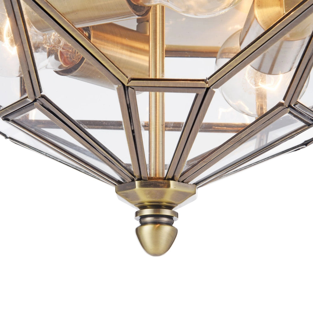 Maytoni Plafoniera Contemporanea Zeil 3 luci E27 bronzo metallo vetro