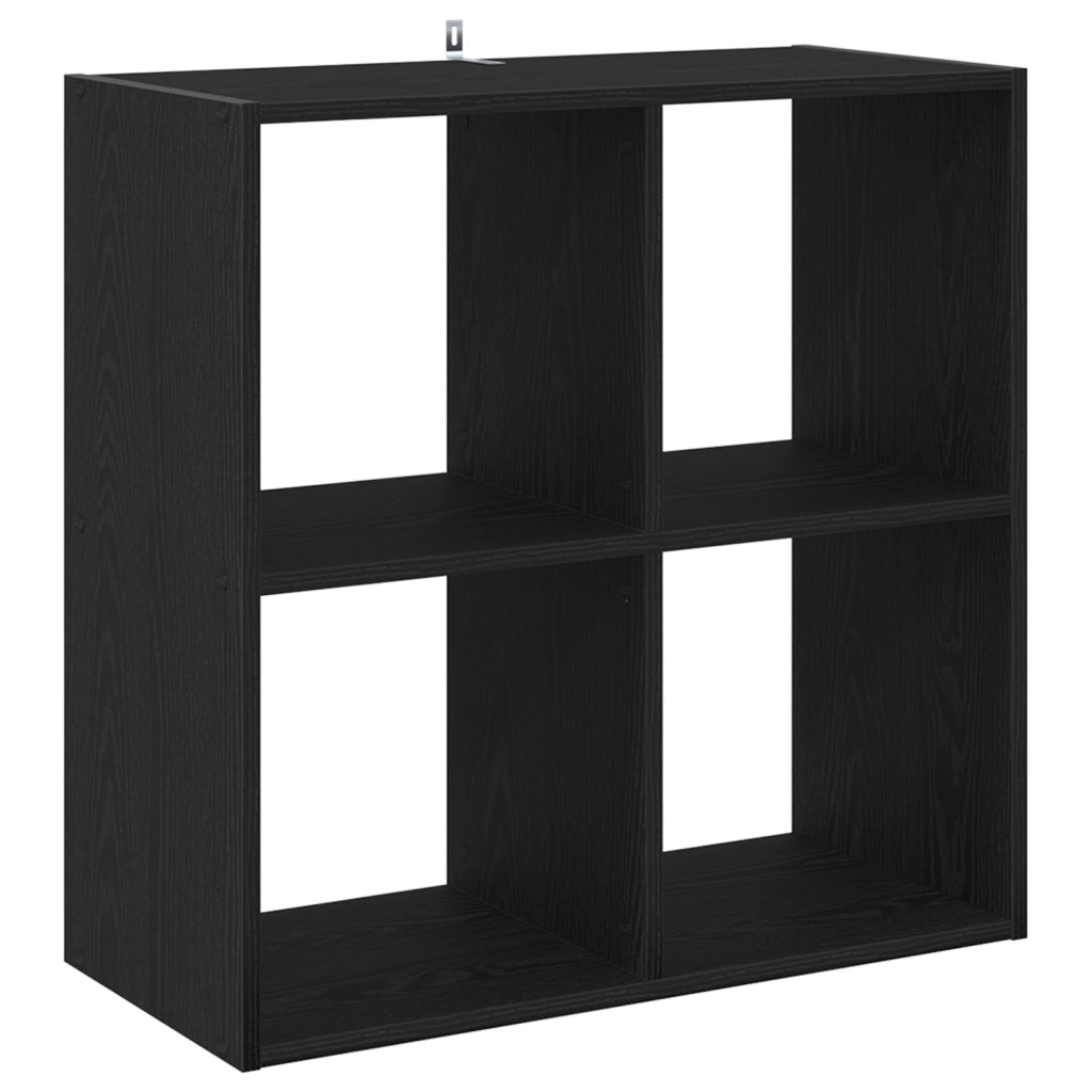 Libreria Nera Rovere 68,5x32x68,5 cm Legno Ingegnerizzato