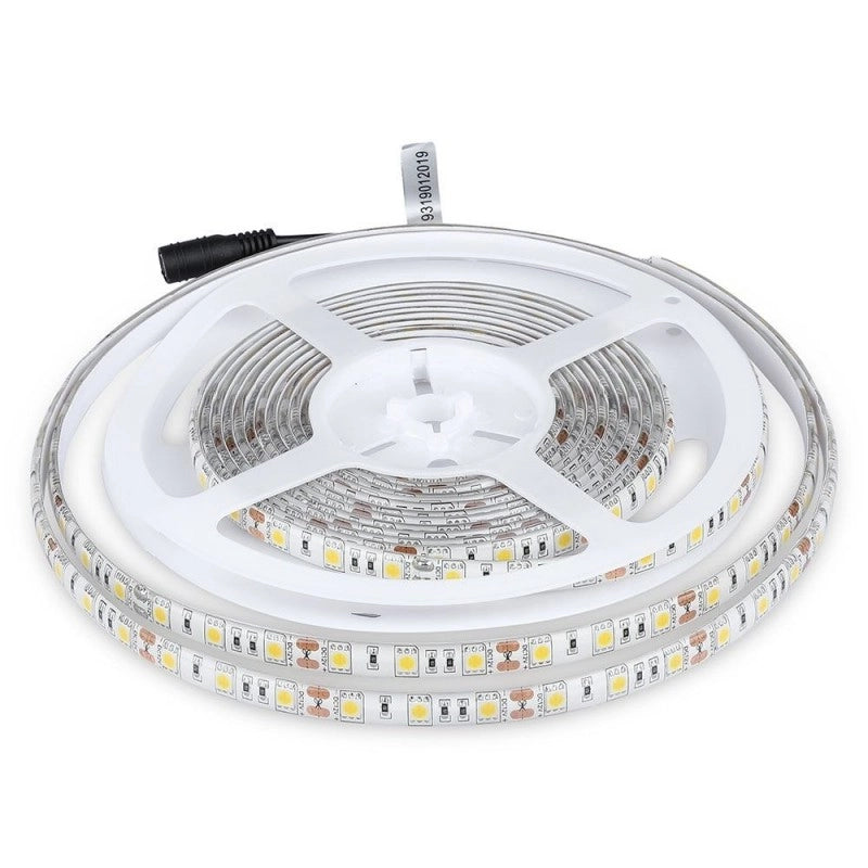 Striscia Strip LED SMD5050 10,8W/m 5m 60 LED/m 12V 3000K IP65 10mm SKU 2149