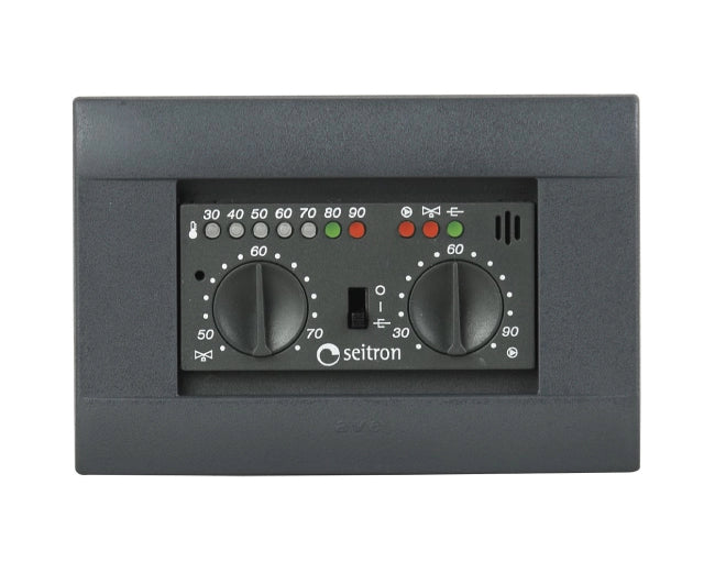 Centralina elettronica da incasso per controllo termocamini modello fuego2  Dimensioni: l=118 p=55 h=68 mm  - 230v  Seitron