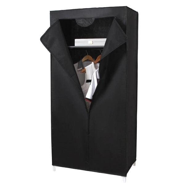 Armadio in tessuto contenitore nero 160 cm 2012030