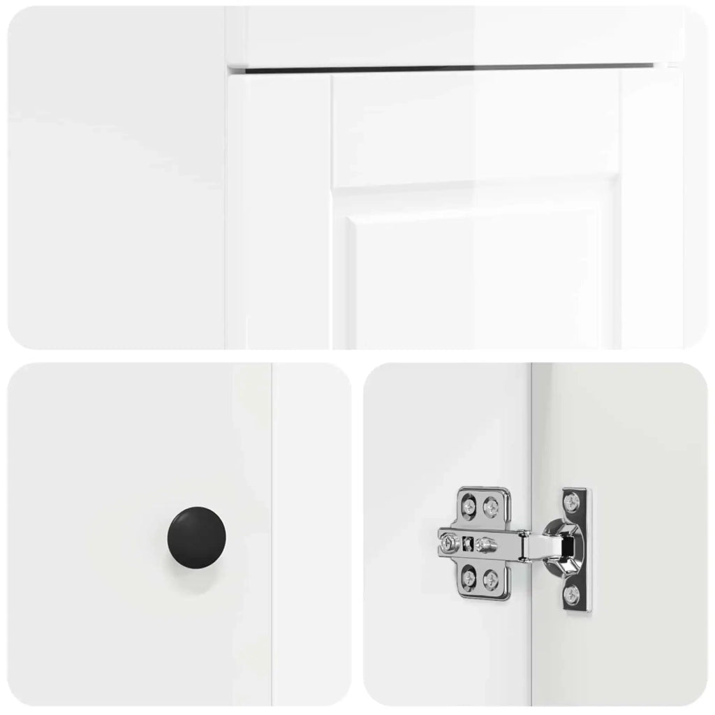 Mobile da bagno con lavabo Bianco Lucido 42 x 40 x 84,5 cm 890058