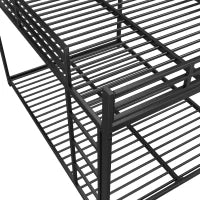 Letto a castello per bambini 6+ anni in metallo 140x200 cm, senza materasso, Nero