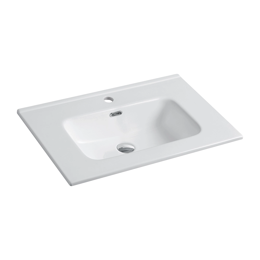 Mobile da bagno sospeso 70 cm effetto cemento chiaro con lavabo | Yili