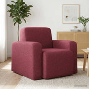 Poltrona Rosso Vino Tessuto 42042419