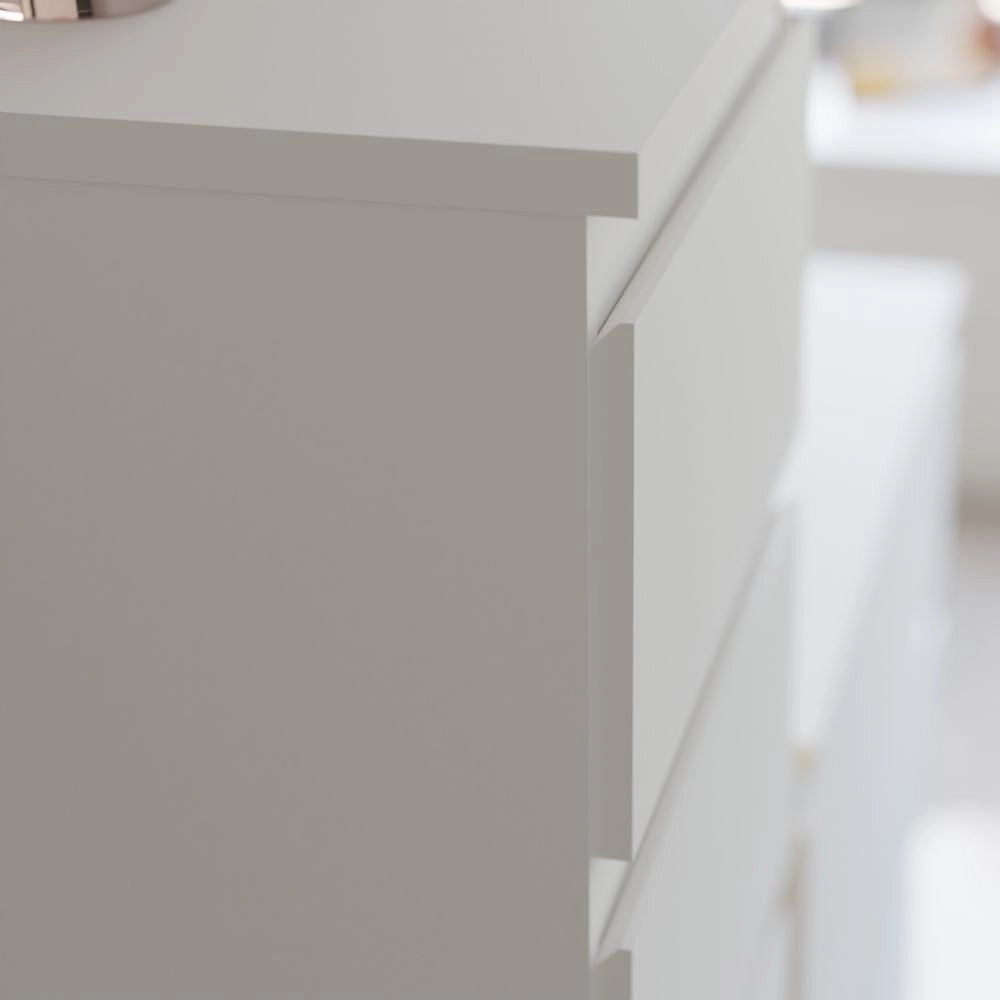 Comodino Morgan 2 cassetti bianco – 41.8x32.2x49.3H
